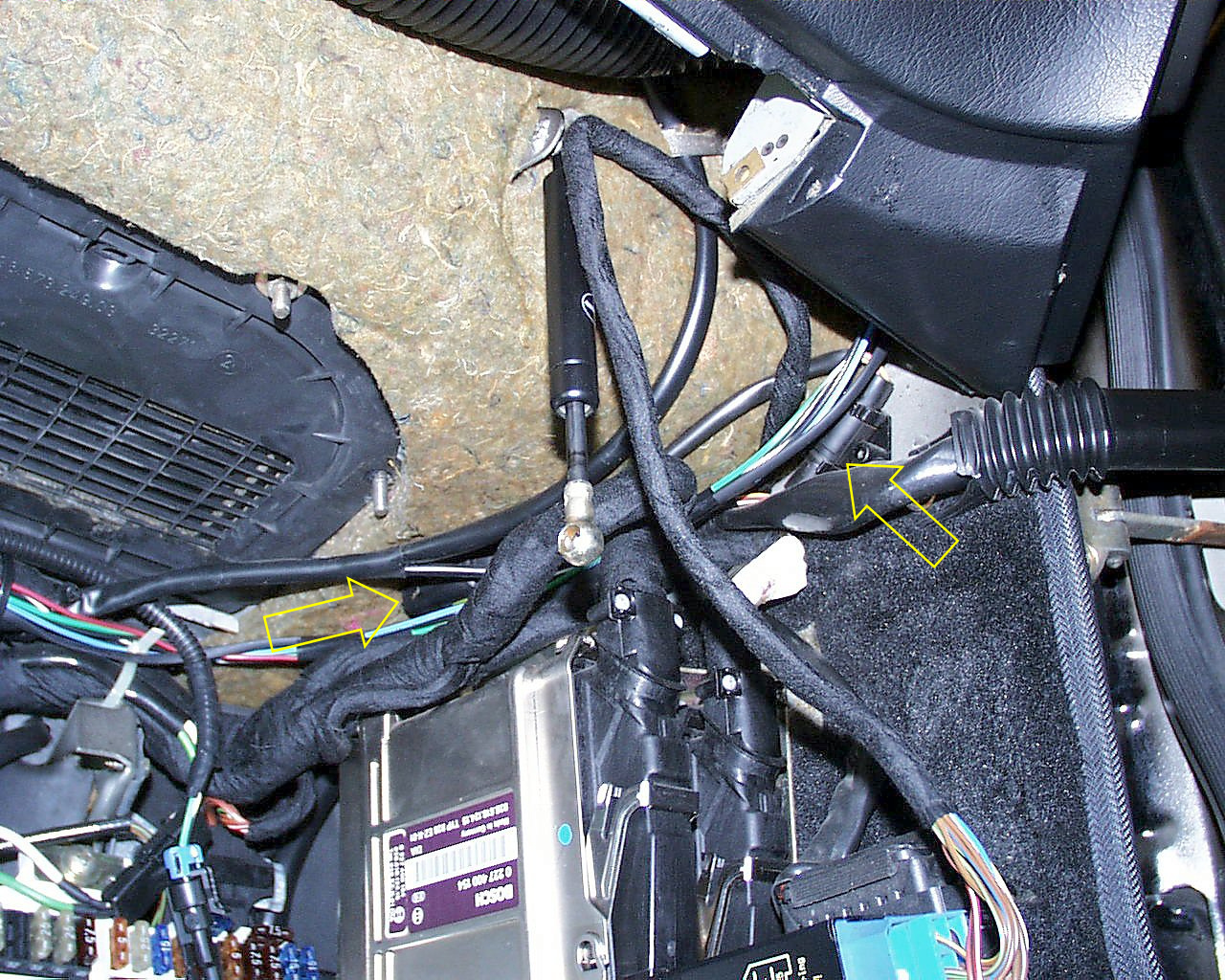 Edit: here's a photo showing the passenger (right) side crash sensor and the related connector.