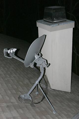 Completed dish installation